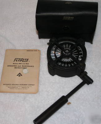 Bacharach florite air velocity meter style 3035A