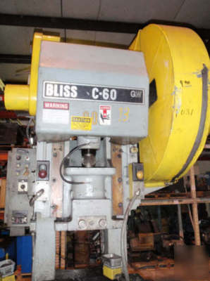 Bliss 60 ton obi open back inclinable C60 press c-60 