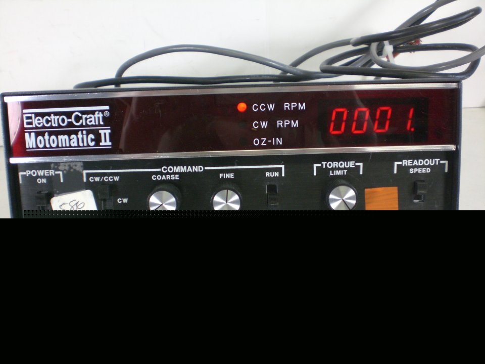 Electro craft motomatic ii model mmii