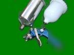 Gel coat spray gun hvlp with two different size cups