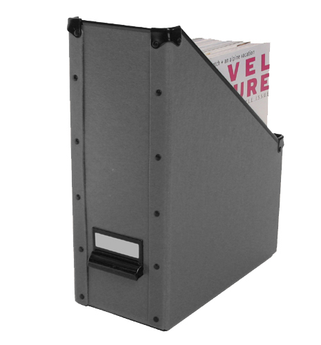 Magazine file box grey