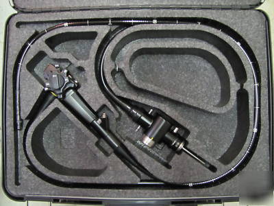 Olympus jf-100 duodenoscope with case and valves 