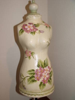 Victorian shabby chic mannequin necklace dress form 24