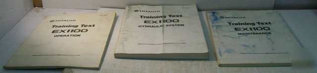 Hitachi 1992 EX1100 training manual lot