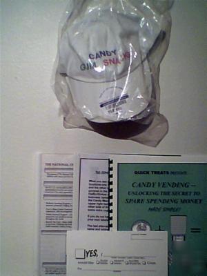 Complete bulk candy vending machine biz start up kit