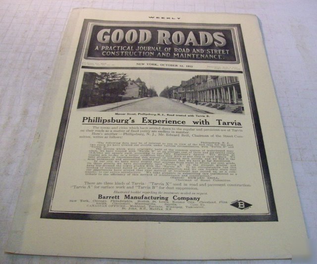 Good roads 1912 construction magazine vol.42, no.15