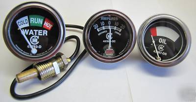 Ihc gauges gauge set temperature oil amp - farmall h m 