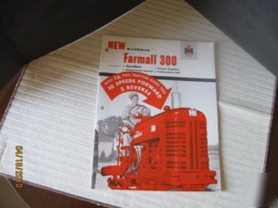 Ihc sales brochure for farmall 300 tractor