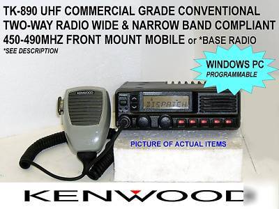 Kenwood tk-890 TK890 uhf mobile base two way radio