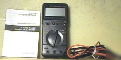 Micronta lcd auto range digital multimeter read note 