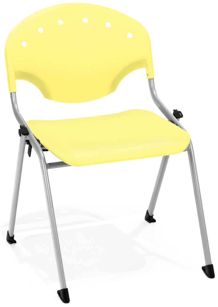 Plastic guest visitor office armless stack chair