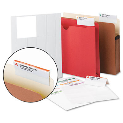 Viewables tabs, 3 1/2W x 1 1/2H, white, 30/pack