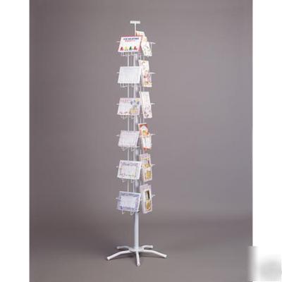 New 1 24 pocket 5 x 7 combo greeting card spinner rack