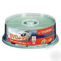 New imation dvd+rw 4.7GB 4X spindle 25 pack free p&p 