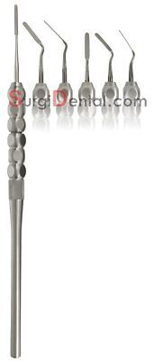Periotome kit of 7 tooth extraction dental instruments