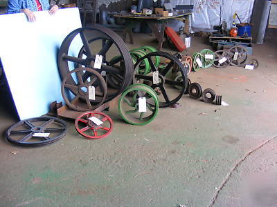 Sawmill 2-3-4-5 grove pulleys-taper locks-gear box 