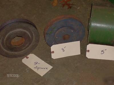 Sawmill 2-3-4-5 grove pulleys-taper locks-gear box 
