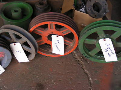 Sawmill 2-3-4-5 grove pulleys-taper locks-gear box 