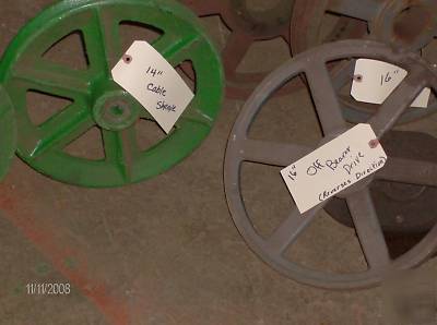 Sawmill 2-3-4-5 grove pulleys-taper locks-gear box 