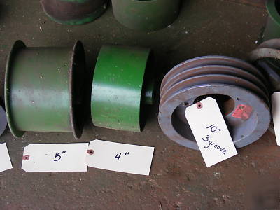 Sawmill 2-3-4-5 grove pulleys-taper locks-gear box 