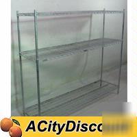 Used eagle 72X18 painted storage utility wire rack