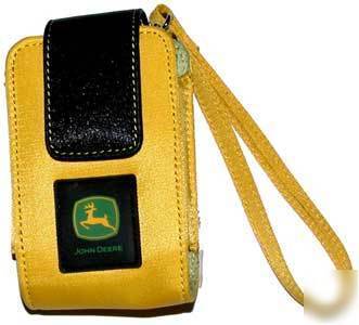 John deere cell phone case yellow silk medium