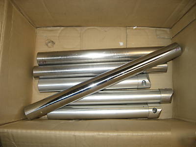 Lot of 6 microscope boom stand tubes 1.5 inch diameter
