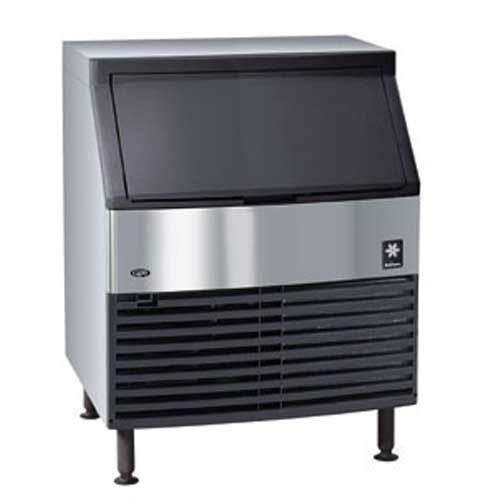 Manitowoc qy-0274A ice maker w/bin, half-dice size cube