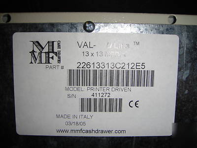 Mmf cash drawer 226-13313C212-E5 13X13 24V 1-slot 4B 5C