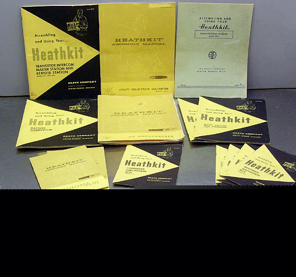 17 heathkit test equipment assembly & using manuals 