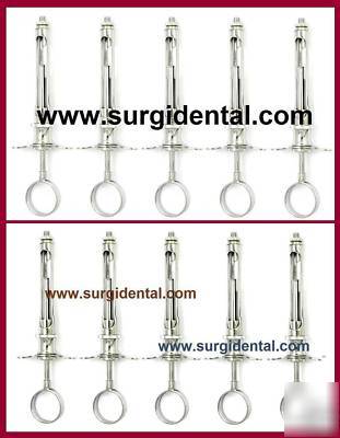 10 dental aspirating syringes cw type 1.8CC~instruments