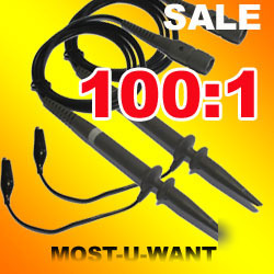2 two oscilloscope scope clip probe X100 MAX2000VDC 