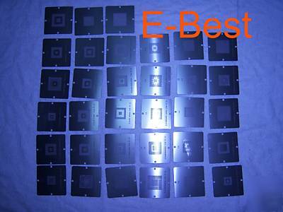5 pcs bga reballing rework reball stencil template kits