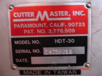 Cuttermaster hdt-30 end mill sharpner xtra wheels more