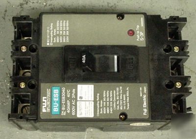Fuji bu ESB3040 40A 600VAC 3 pole circuit breaker 