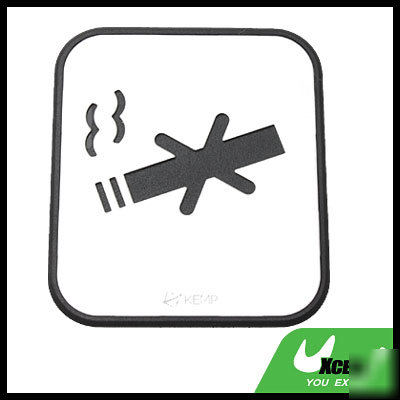 Metal aluminum no smoking stop smoking sign sticker