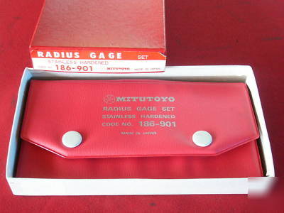 Mitutoyo radius gages gauges 1/64 - 1/2 made in japan