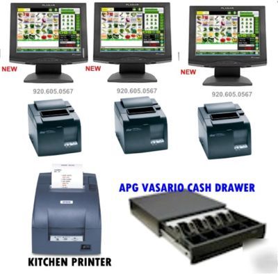New 3 restaurant pos system, pizzeria, point of sale