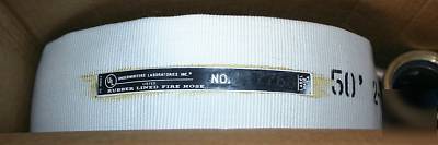 New 50' fire hose single jacket 2 1/2