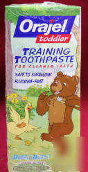 Orajel toddler training toothpaste 1.5OZ box of 6