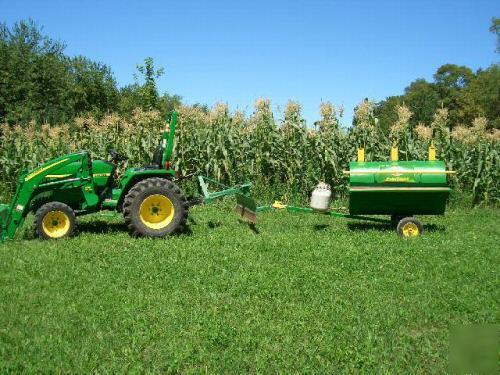 Pig roaster john deere edition super bbq trailer steaks