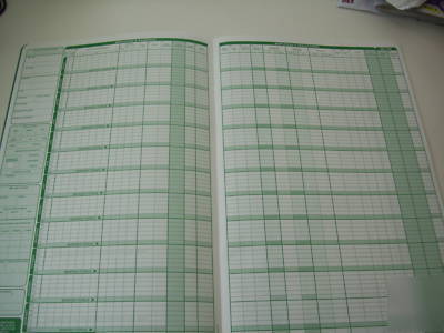 The dean ~~~~~ payroll book ~~~~~ for 8 employees ~~~~~