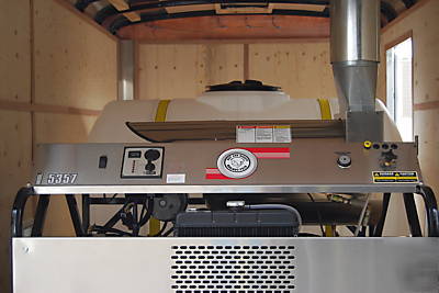 Diesel powered diesel fired hot water pressure washer
