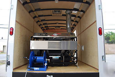 Diesel powered diesel fired hot water pressure washer