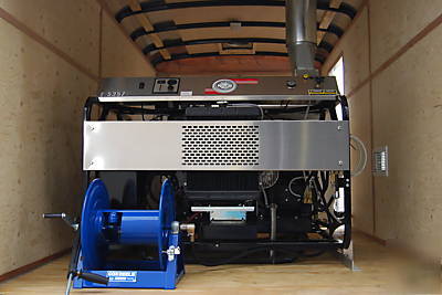 Diesel powered diesel fired hot water pressure washer