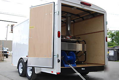 Diesel powered diesel fired hot water pressure washer