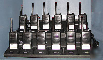12 kenwood TK2100 protalk vhf radios + 2 multi-chargers