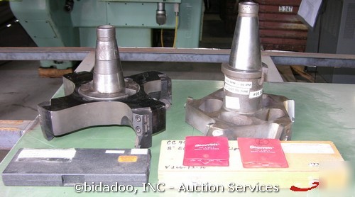 (2) milling fly cutter sandvik & starrett precision lot