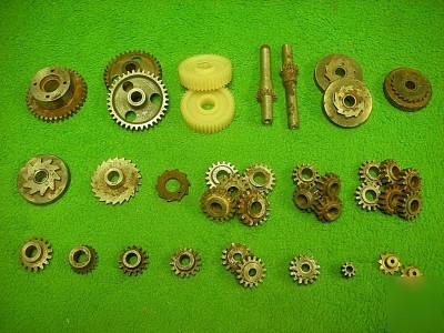 38 assorted gears pinion spur tooth chain gear sprocket