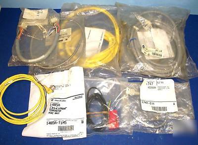 Allen bradley 1771-ce & other misc. cables, lot of 9